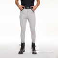 Grey Breathable Equestrian Knee Grips Breeches